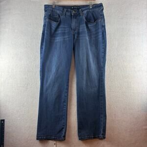 Lee Perfect Fit Straight Jeans Women's 14S Medium Wash Fading Comfort Stretch